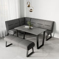 Oakwood Cerella Matte Ceramic Dining Table in Grey or White Set