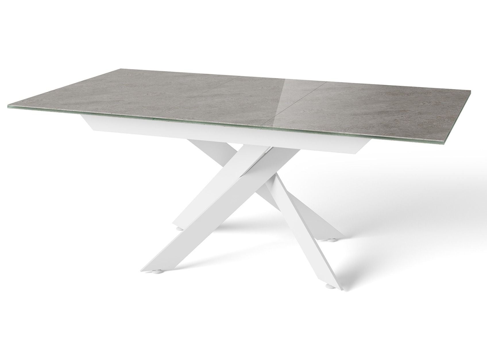 Oakwood Luxor Matte Ceramic Extending Dining Table