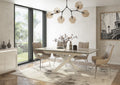 Oakwood Luxor Matte Ceramic Extending Dining Table set