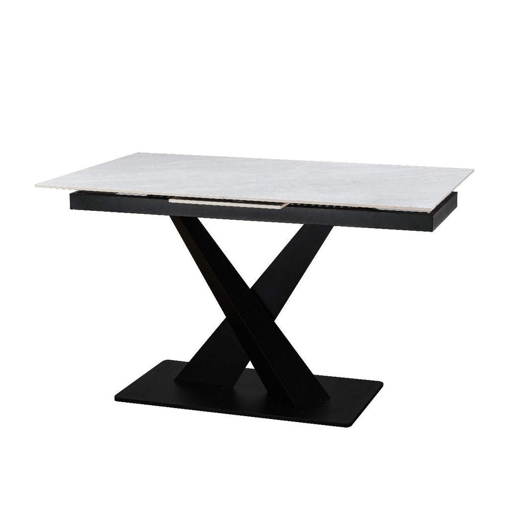 Oakwood Renard Ceramic Pearla Grey 140/180 Extending Dining Table Set