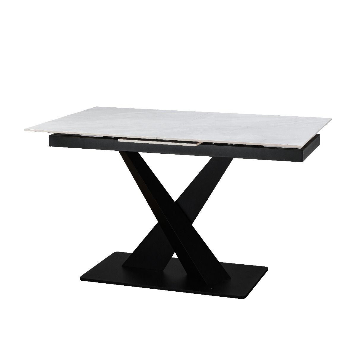 Oakwood Renard Ceramic Pearla Grey 140/180 Extending Dining Table Set