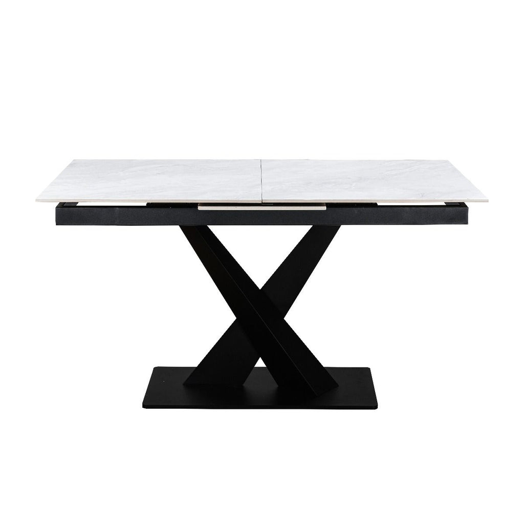 Oakwood Renard Ceramic Pearla Grey 140/180 Extending Dining Table Set