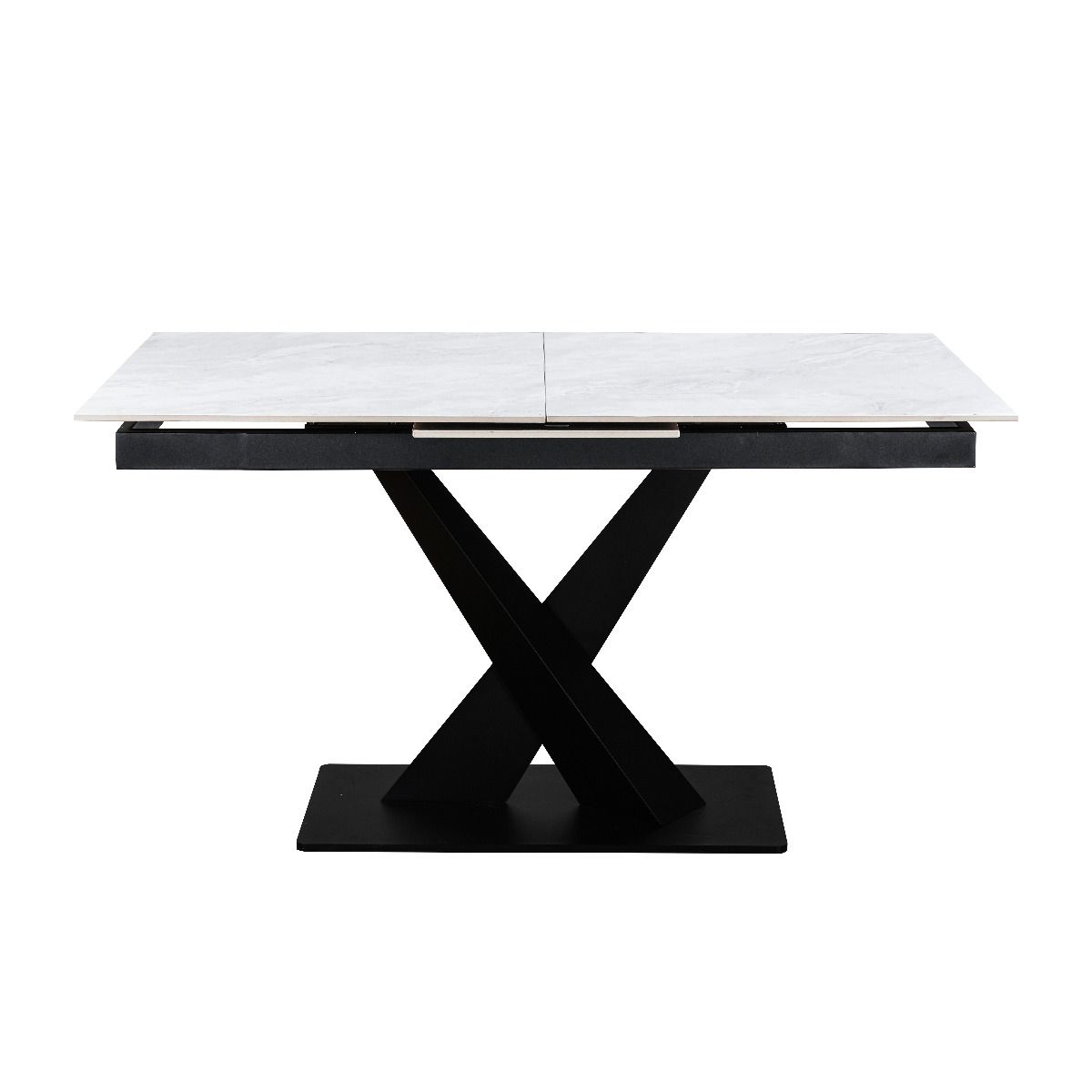 Oakwood Renard Ceramic Pearla Grey 140/180 Extending Dining Table Set