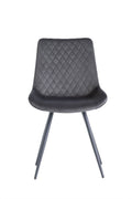 Oakwood 4 x Mabelo Velvet Dining Chair - Graphite