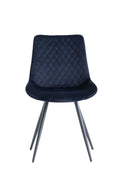 Oakwood 4 x Mabelo Velvet Dining Chair - Deep Blue