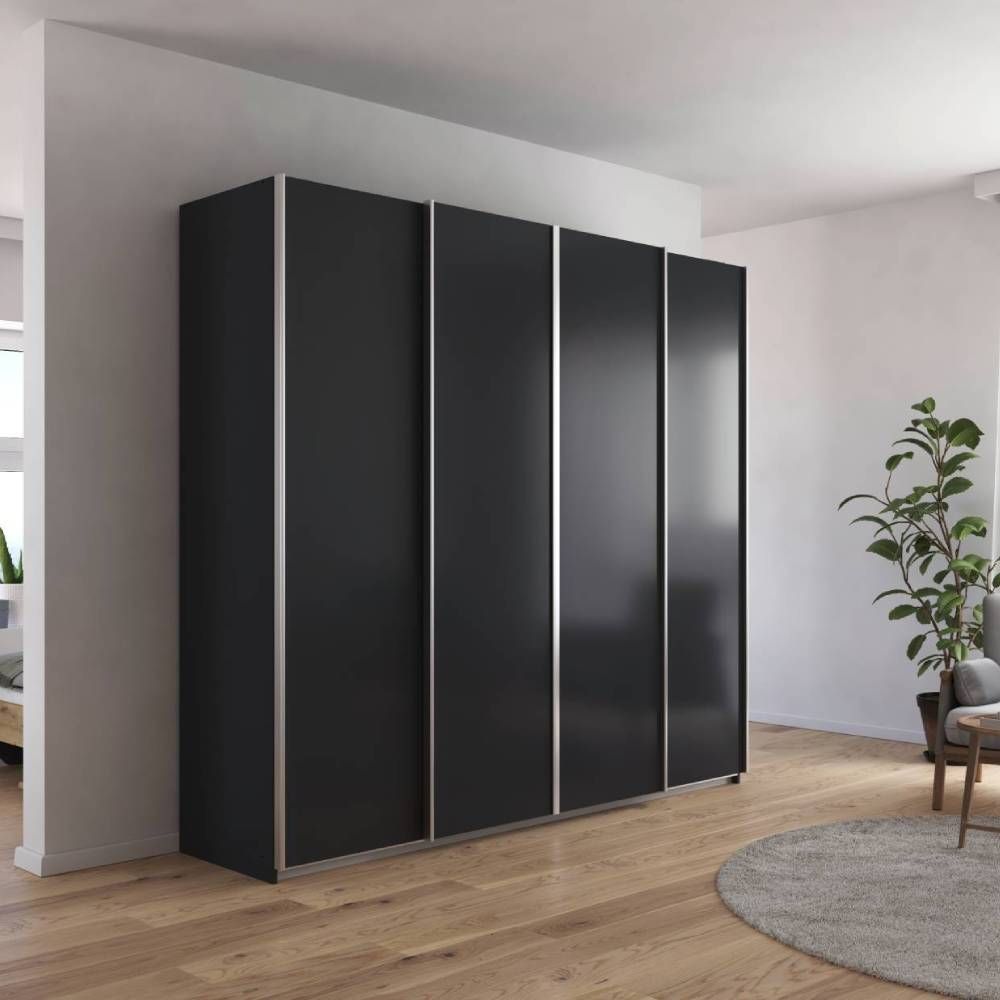 Oakwood Rauch Altera Metallic Grey 4 Door Sliding Wardrobe
