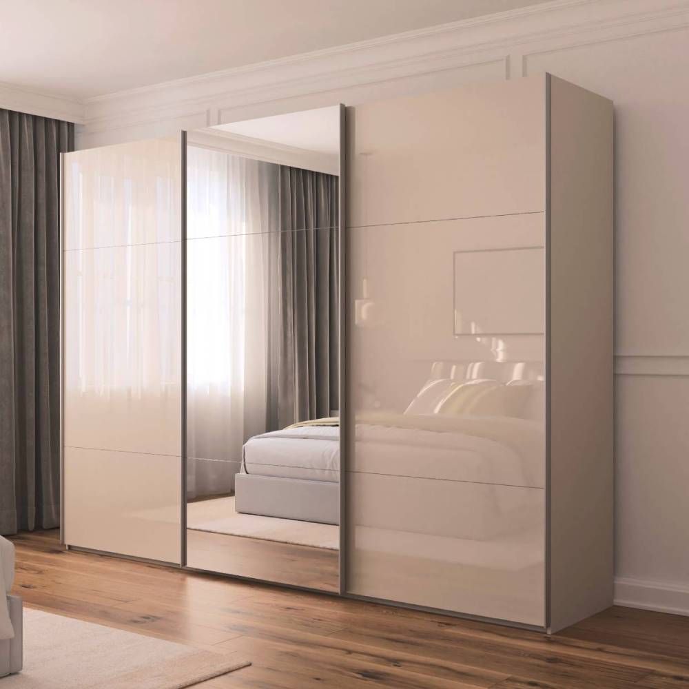Oakwood Rauch Contido 3 Door Sliding Wardrobe With Mirror