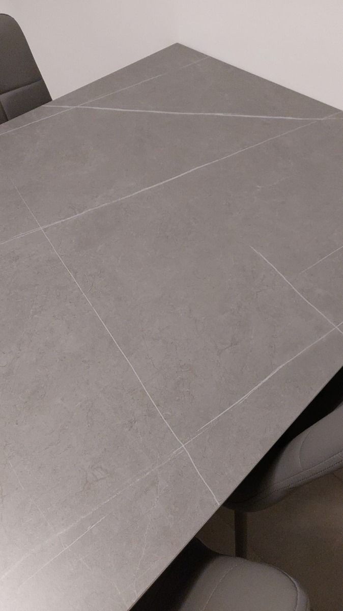 Oakwood Brando Matte Grey Ceramic Extending Dining Table