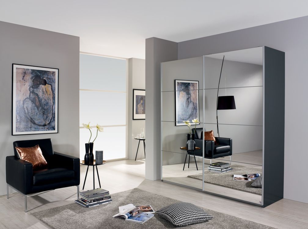 Oakwood Rauch Subito Full Mirror 2 Sliding Door Wardrobe