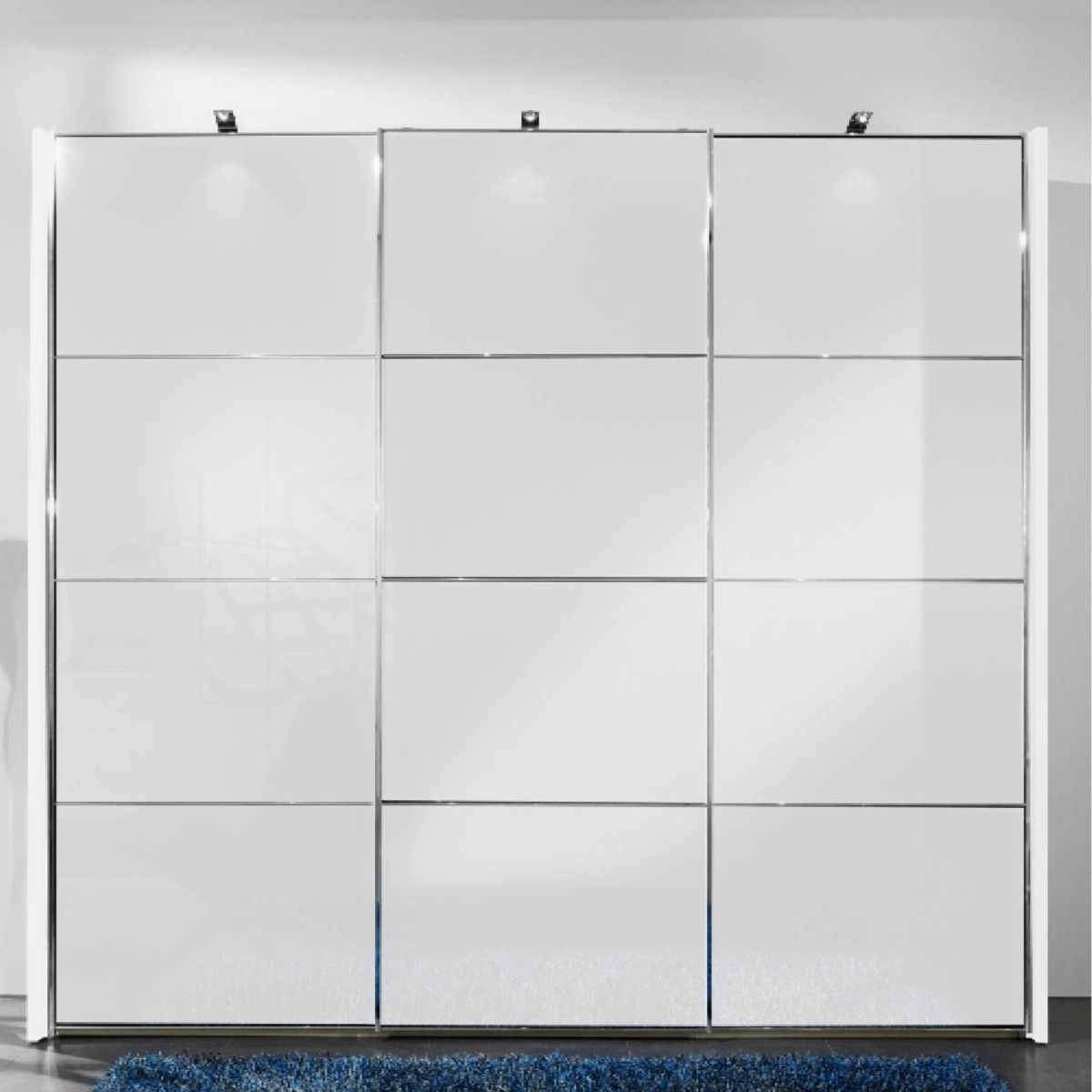 Oakwood Wiemann Miami White 3 Door Sliding Door Wardrobe 236cm Tall