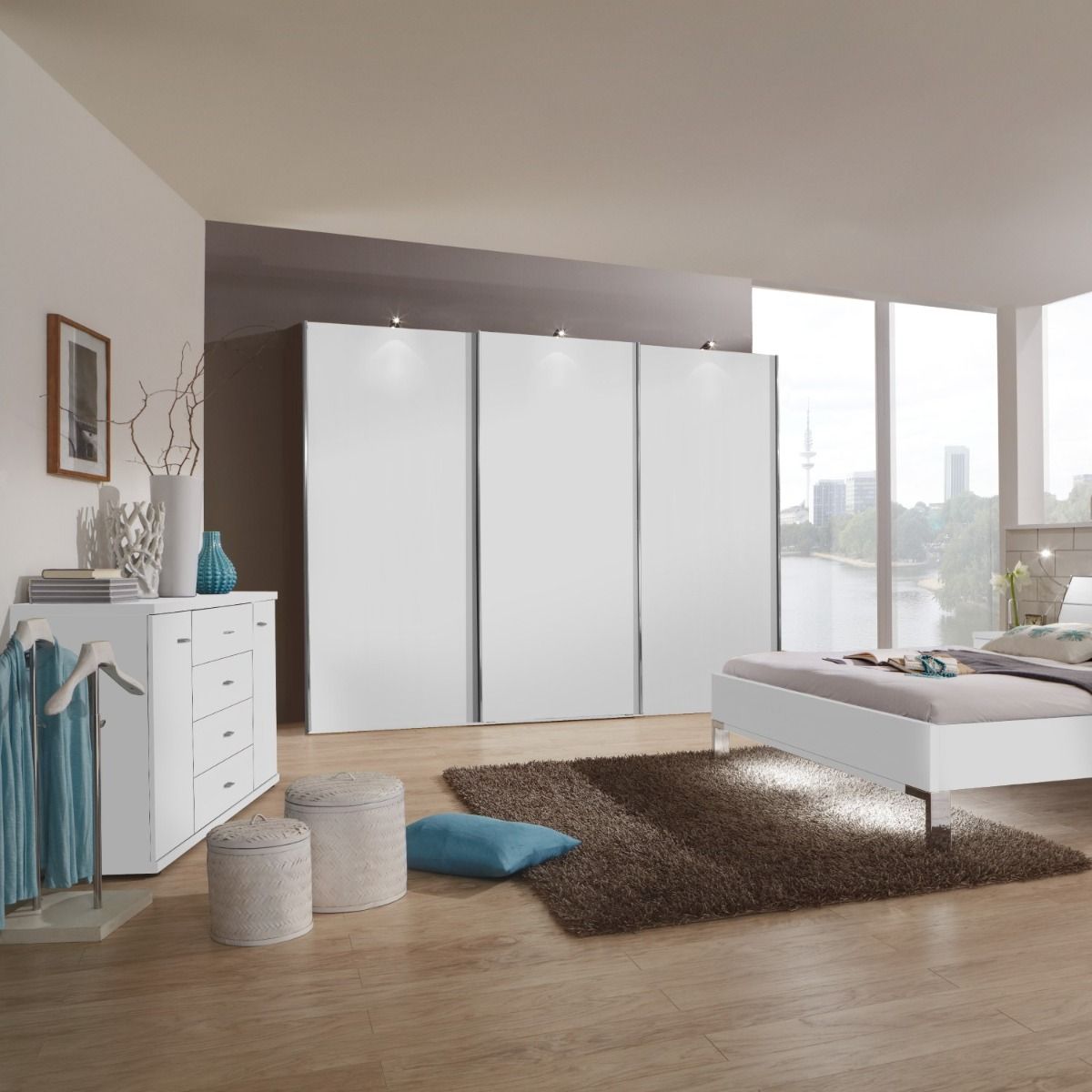 Oakwood Wiemann Miami 3 Sliding Door Wardrobe