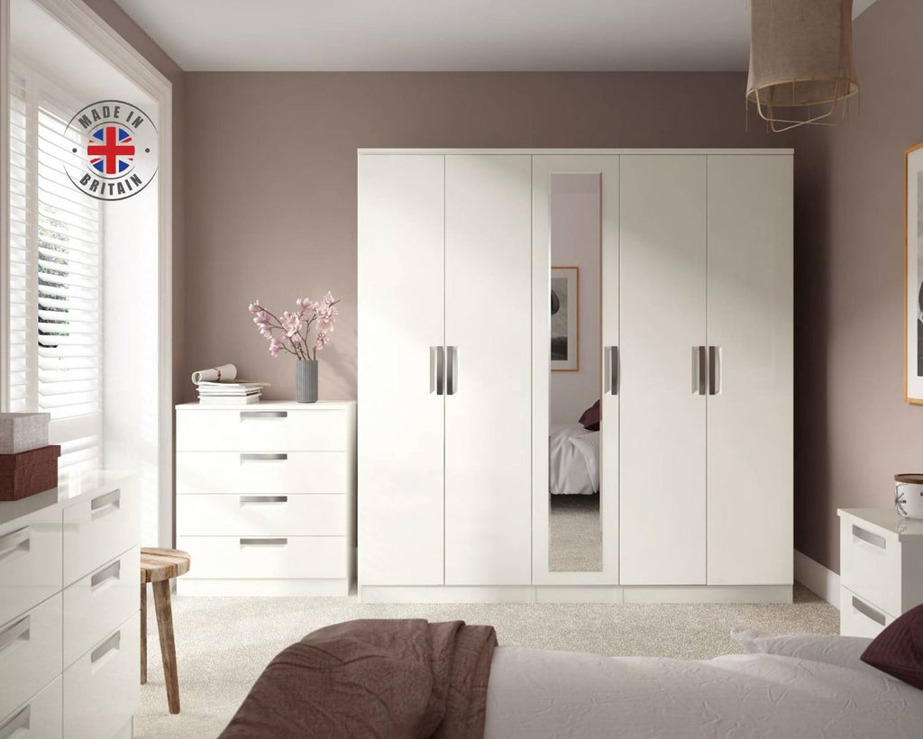 Oakwood Maysons Milan White Or Grey Bedroom Furniture Range