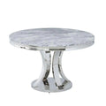 Oakwood Mitzi 130cm Round Grey Marble Dining Table