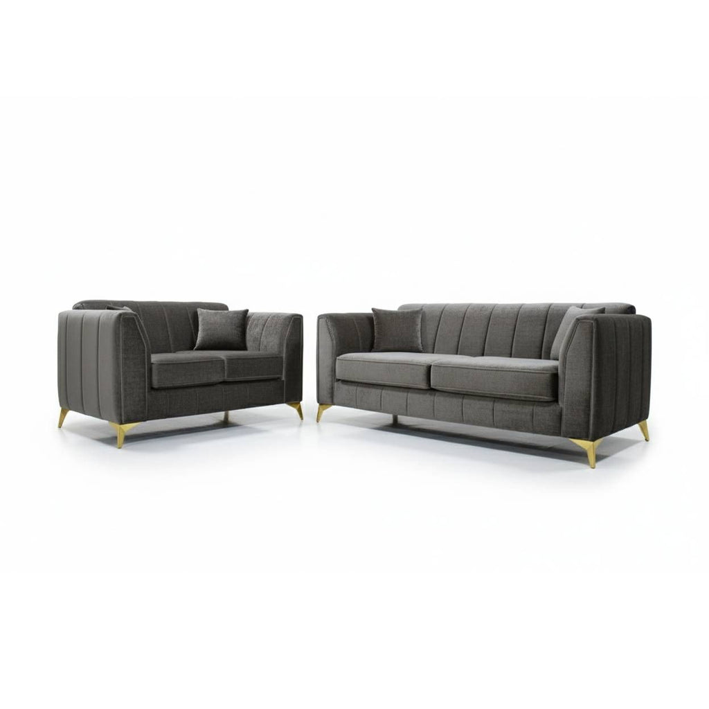 Oakwood Downtown Fabric Sofa Set