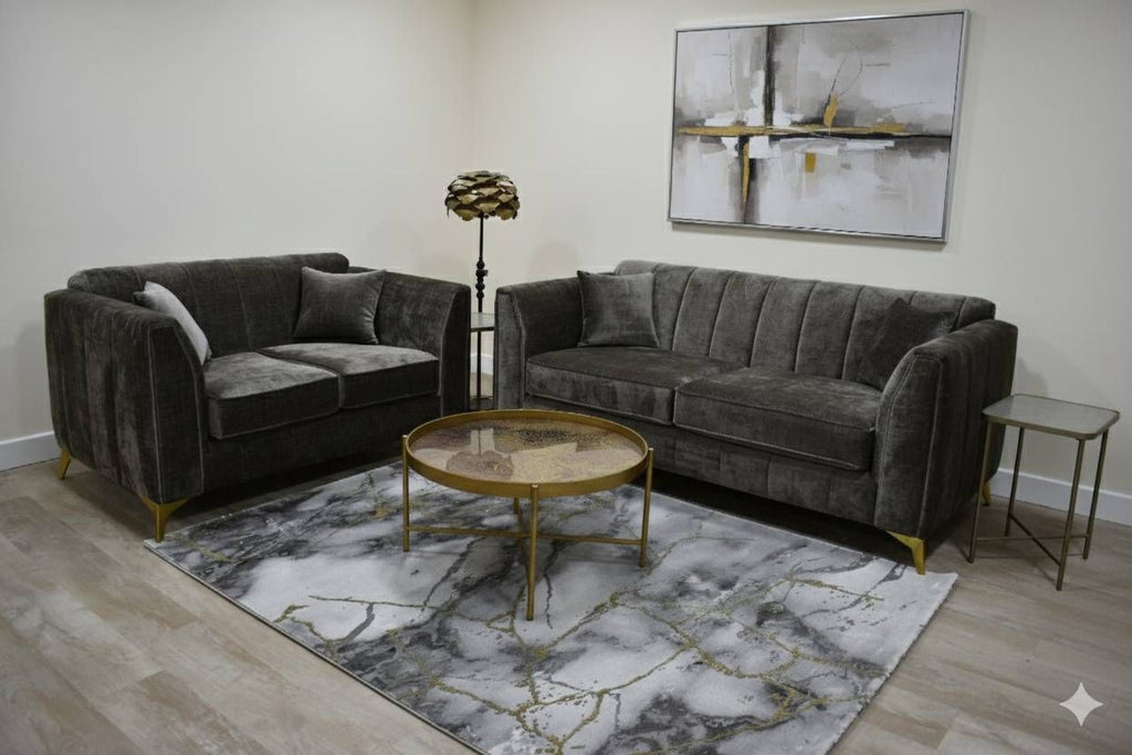 Oakwood Downtown Fabric Sofa Set