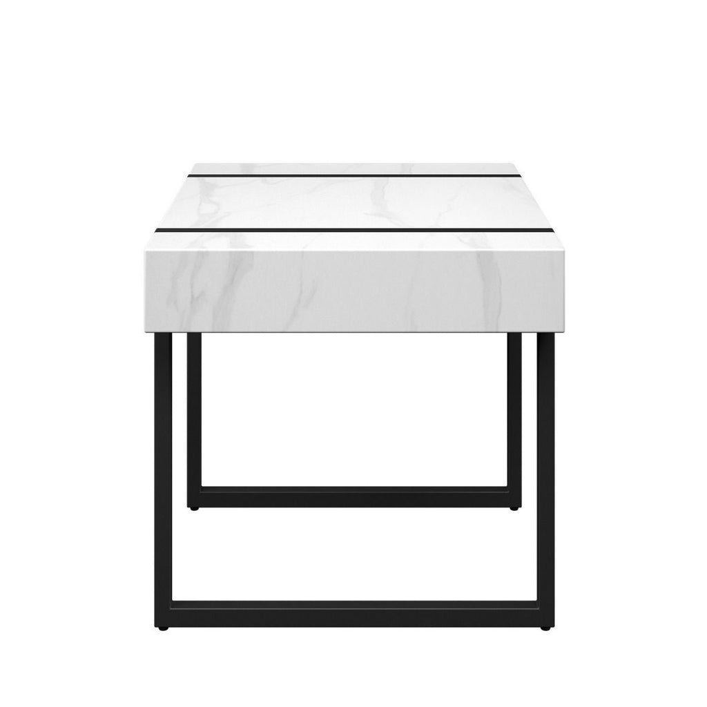 Oakwood Alpex Marble Effect Side Table