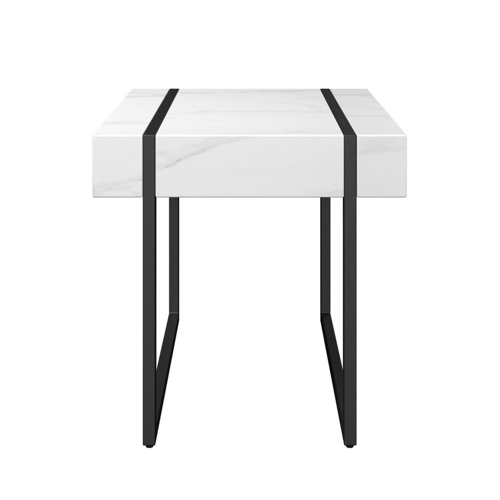 Oakwood Alpex Marble Effect Side Table