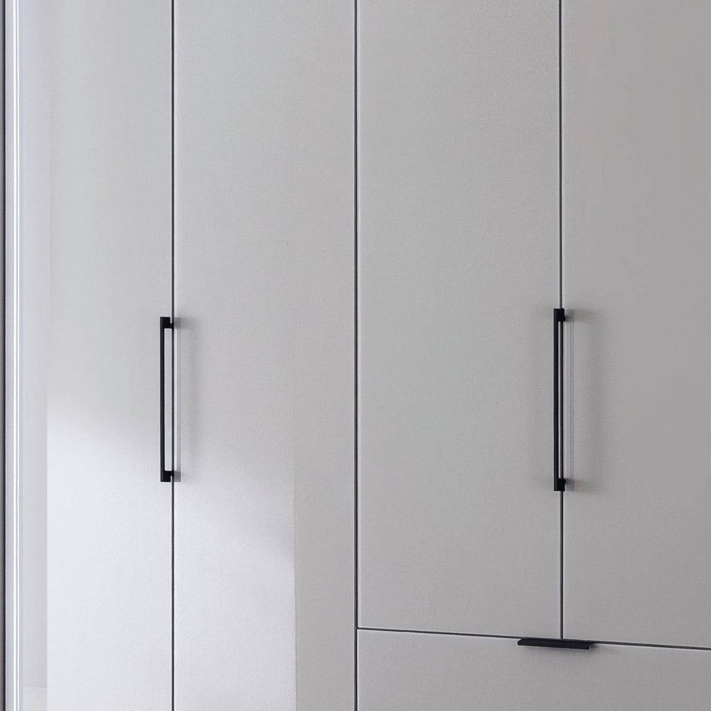 Oakwood Wiemann "Monaco1000" Pebble Grey Hinged Door Combi Wardrobe