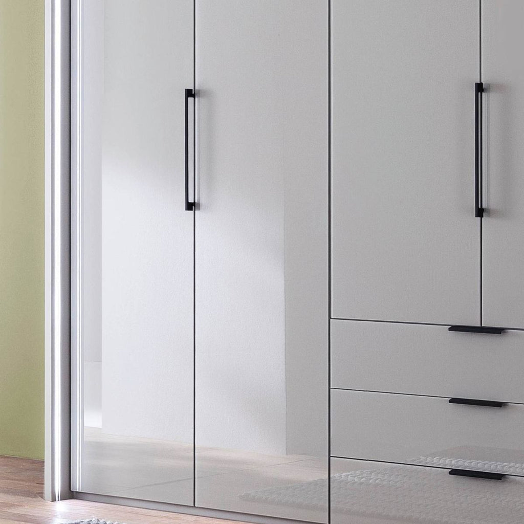 Oakwood Wiemann "Monaco1000" Pebble Grey Hinged Door Combi Wardrobe