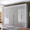 Oakwood Wiemann "Monaco1000" Pebble Grey Hinged Door Combi Wardrobe