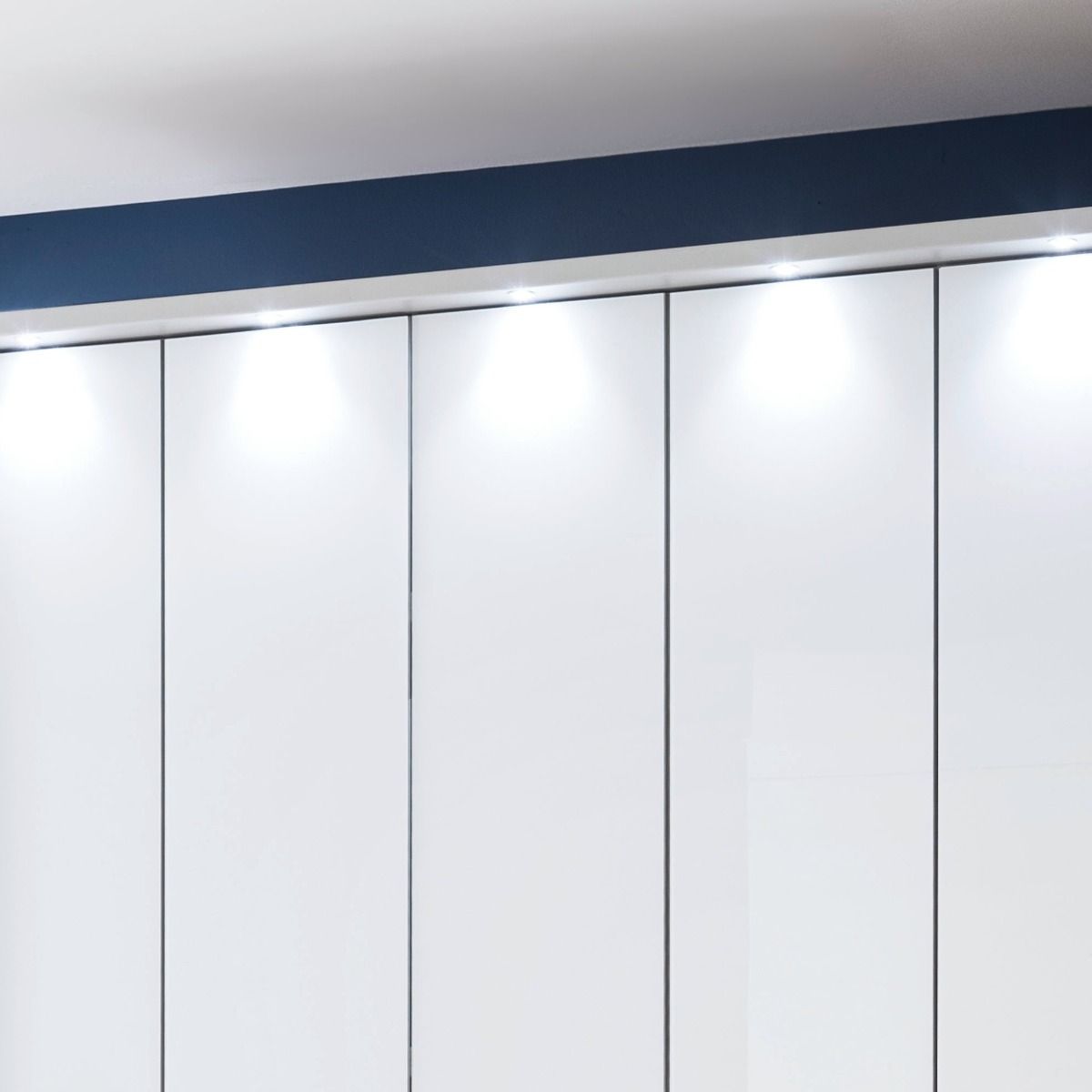 Oakwood Wiemann "Monaco 2000" White Bi-Folding Doors Wardrobe - 300CM