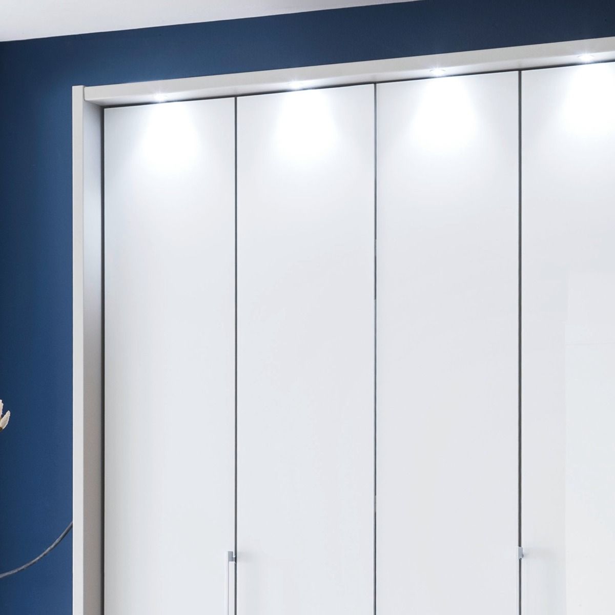 Oakwood Wiemann "Monaco 2000" White Bi-Folding Doors Wardrobe - 300CM