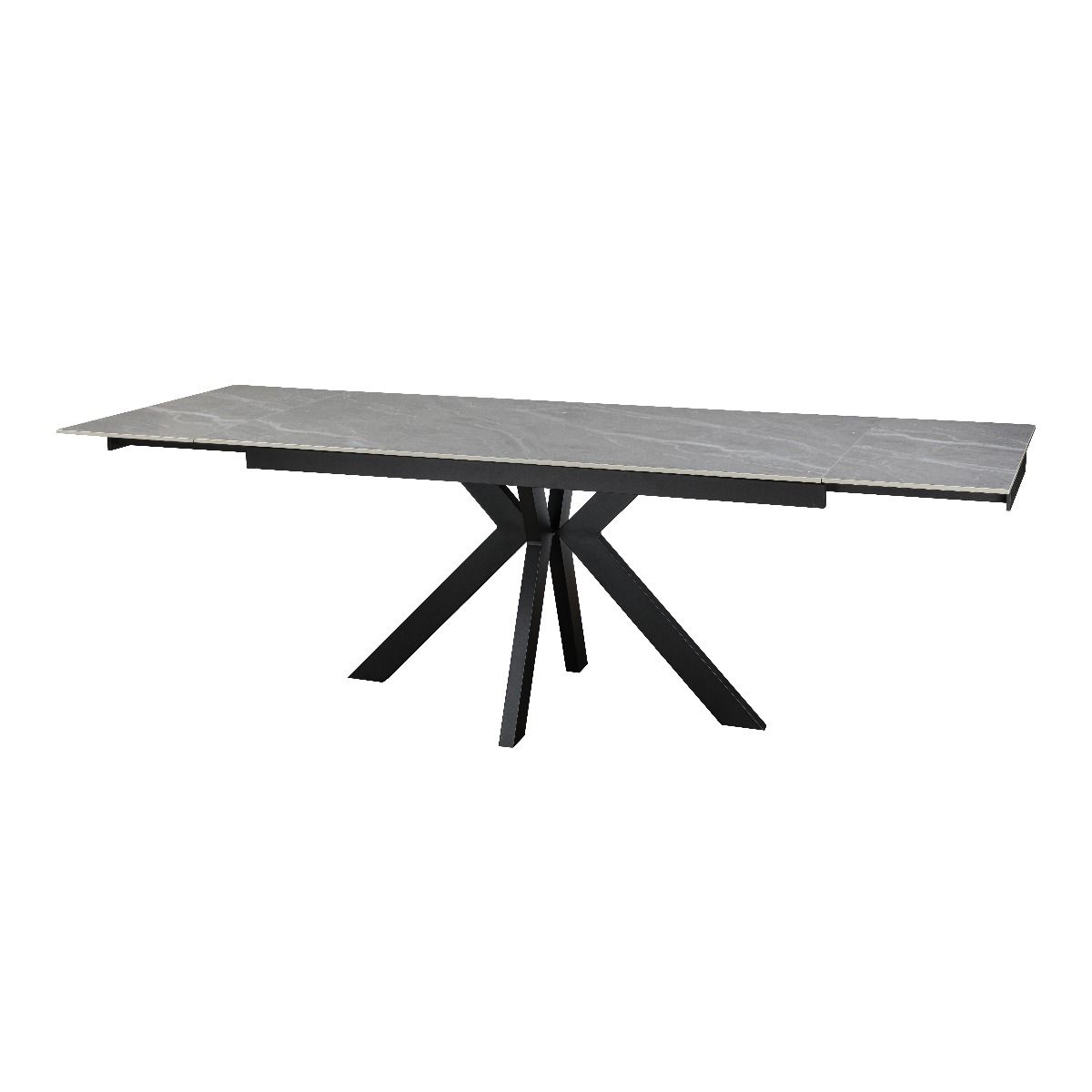 Oakwood Maven Ceramic Argento Grey 160-200-240cm Extending Dining Table Set