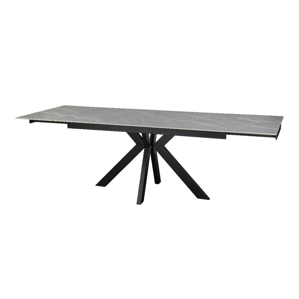 Oakwood Maven Ceramic Argento Grey 160-200-240cm Extending Dining Table