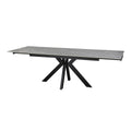 Oakwood Maven Ceramic Argento Grey 160-200-240cm Extending Dining Table