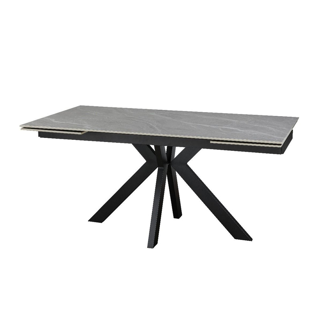 Oakwood Maven Ceramic Argento Grey 160-200-240cm Extending Dining Table Set