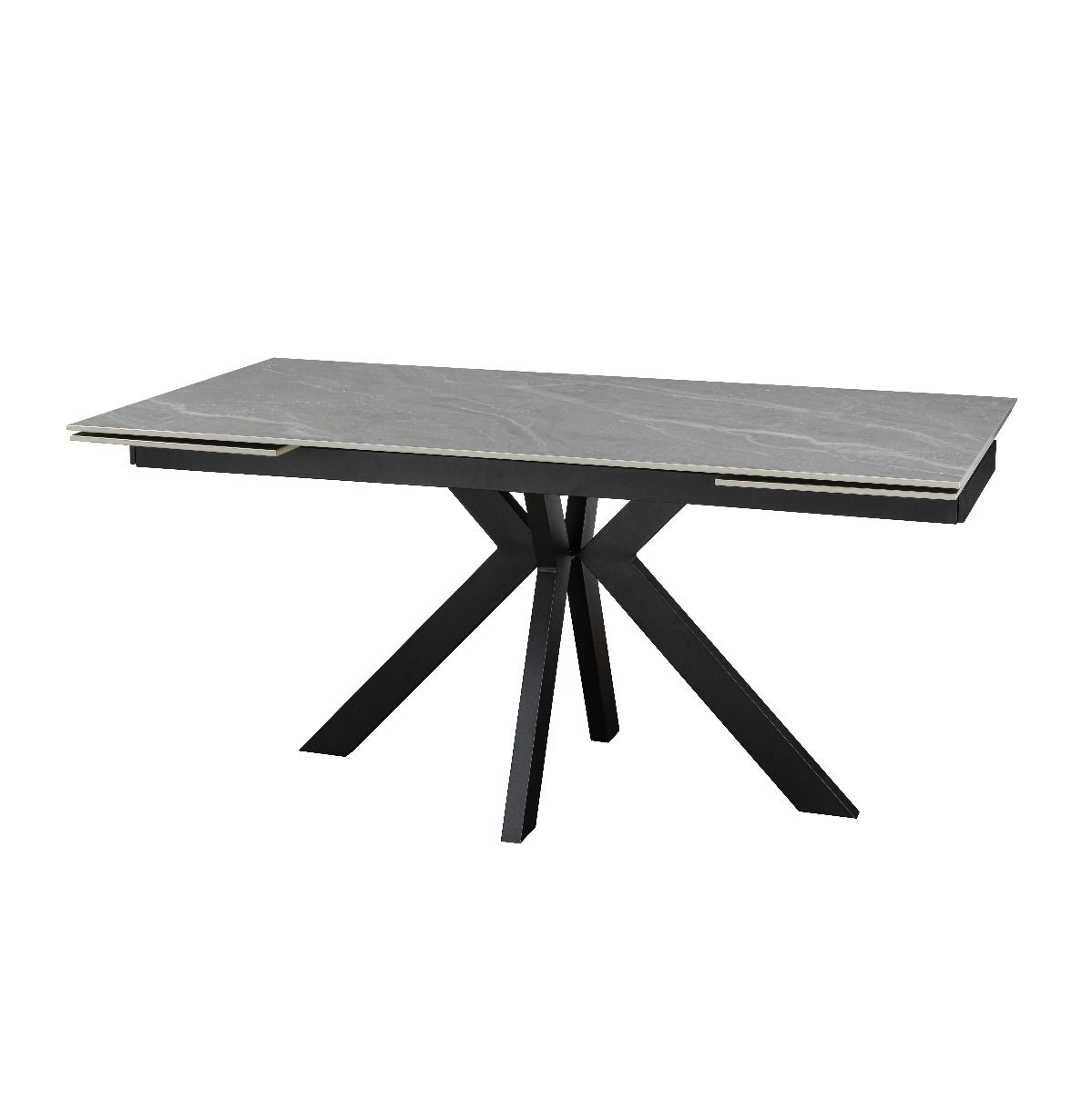 Oakwood Maven Ceramic Argento Grey 160-200-240cm Extending Dining Table