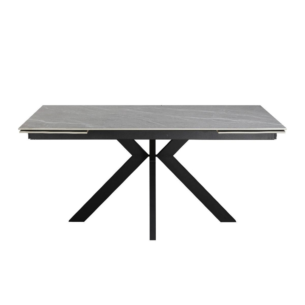 Oakwood Maven Ceramic Argento Grey 160-200-240cm Extending Dining Table