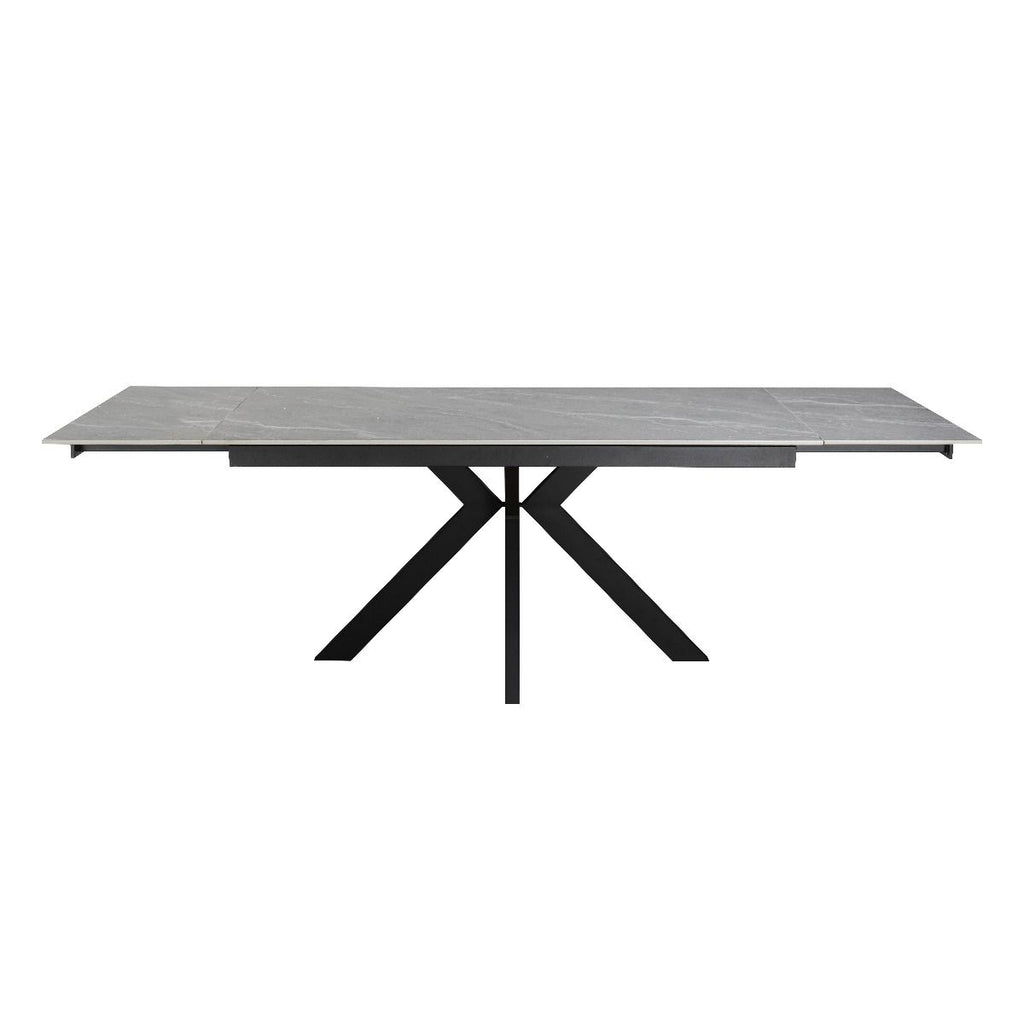 Oakwood Maven Ceramic Argento Grey 160-200-240cm Extending Dining Table Set