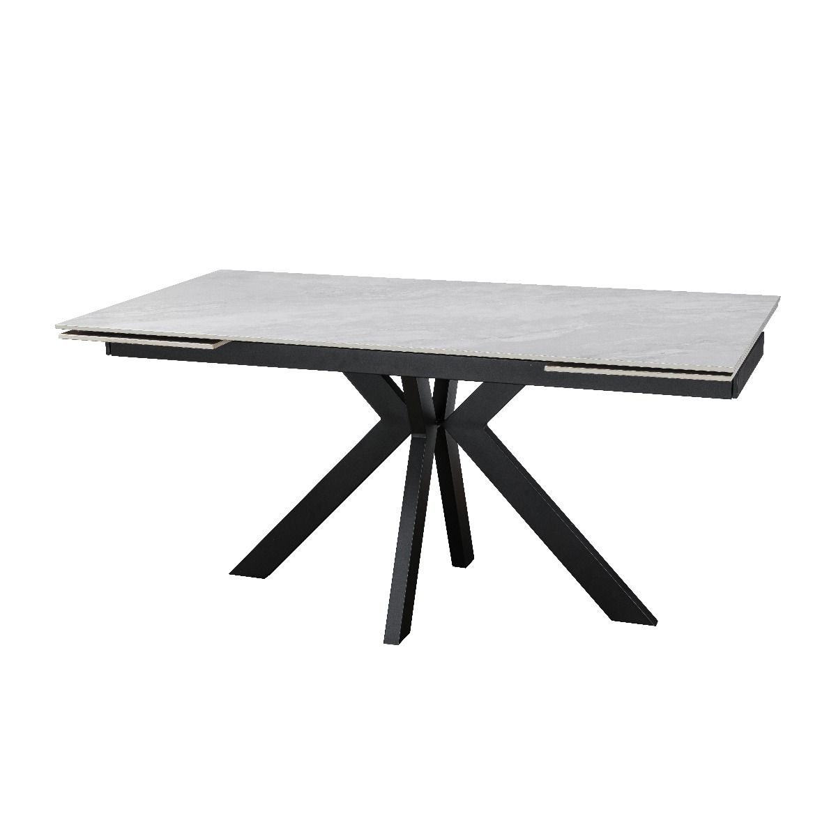 Oakwood Maven Ceramic Pearla Grey 160-200-240cm Extending Dining Table Set