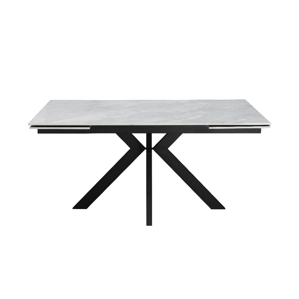 Oakwood Maven Ceramic Pearla Grey 160-200-240cm Extending Dining Table Set