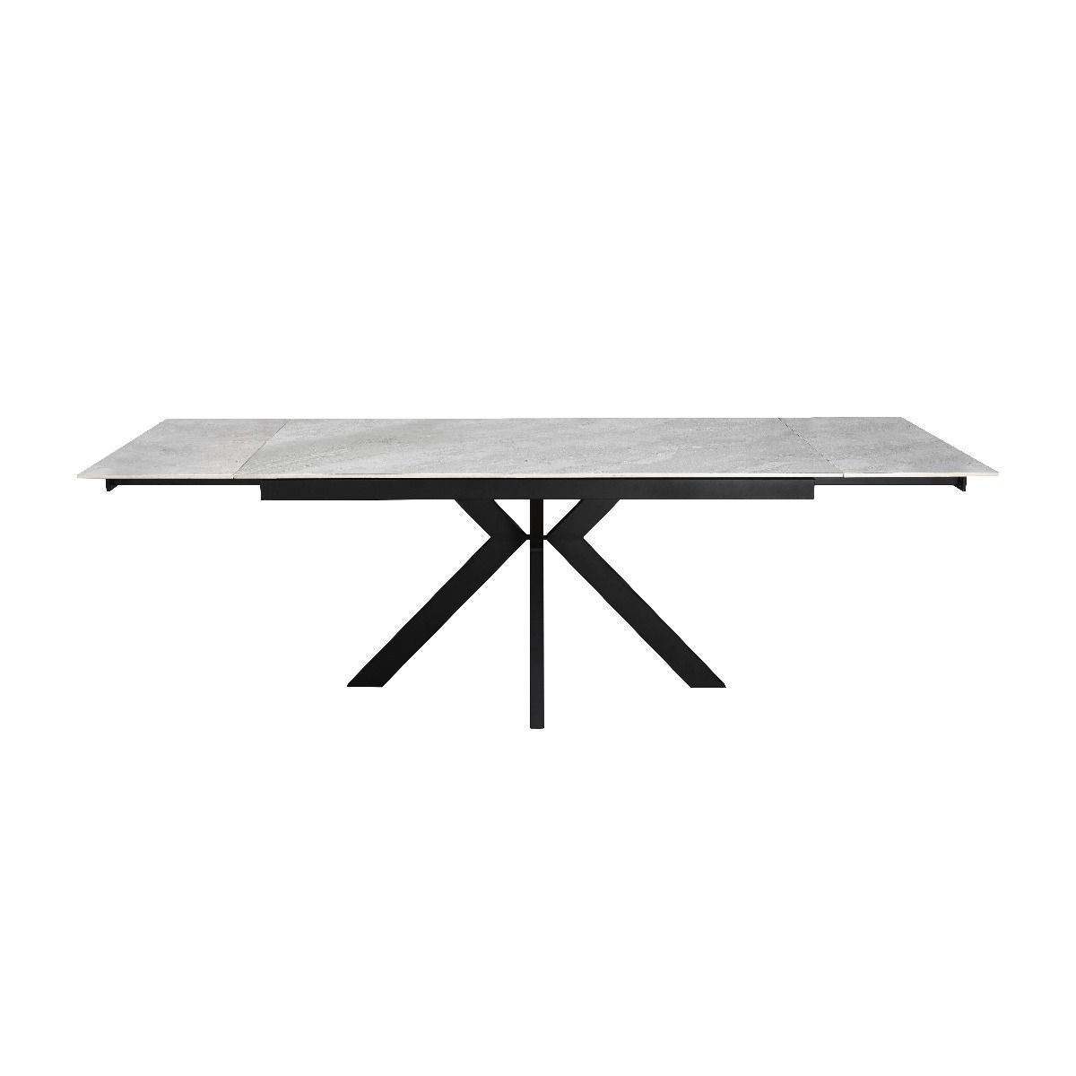 Oakwood Maven Ceramic Pearla Grey 160-200-240cm Extending Dining Table Set