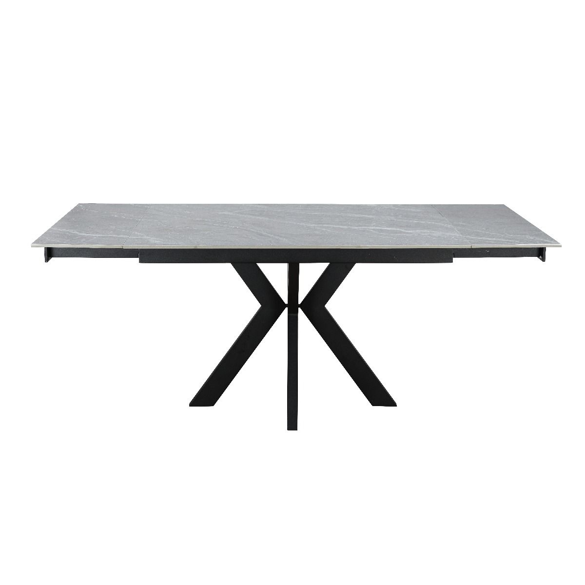 Oakwood Vilo Ceramic Argento Grey 120/150/180cm Extending Dining Table Set