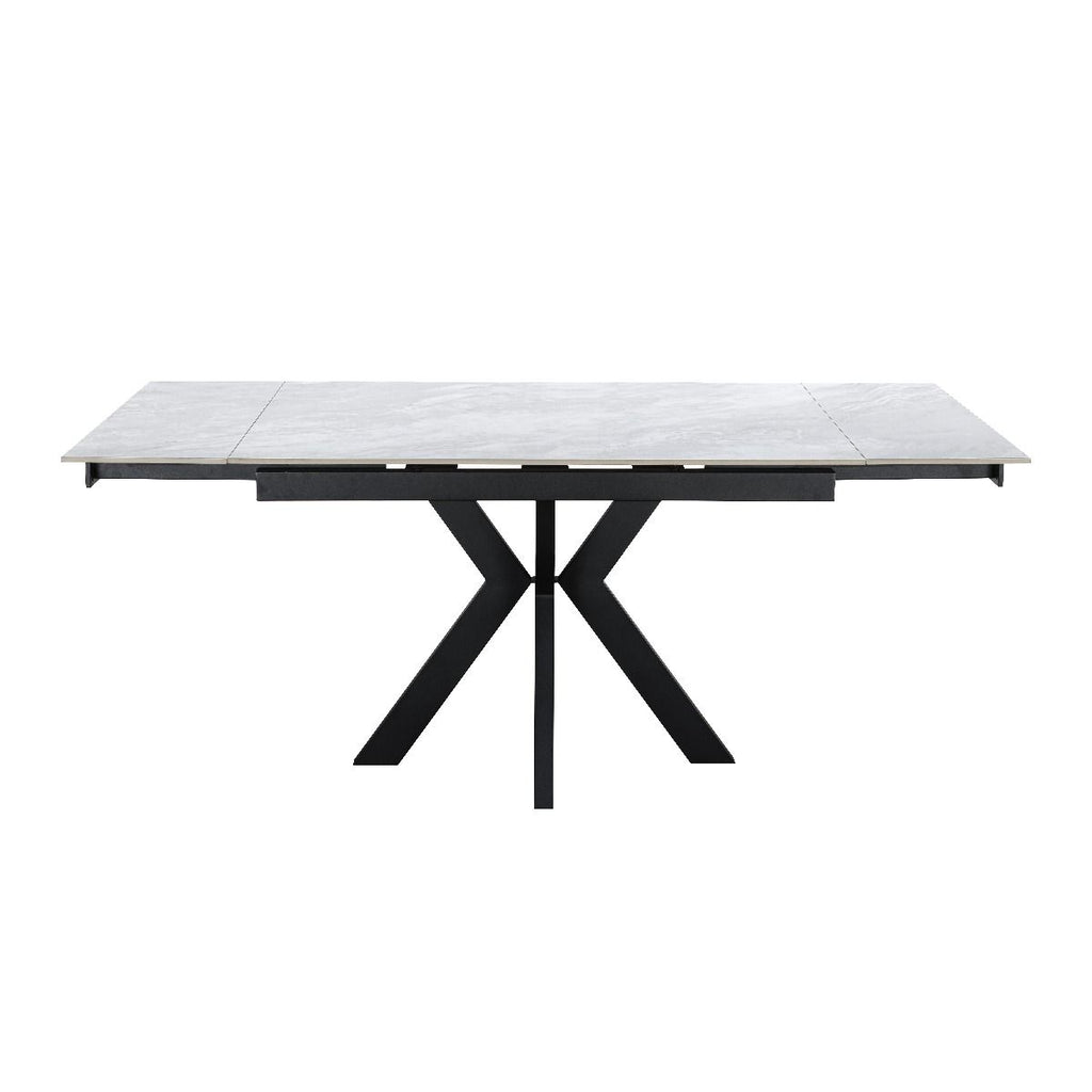 Oakwood Vilo Ceramic Pearla Grey 120/150/180cm Extending Dining Table Set
