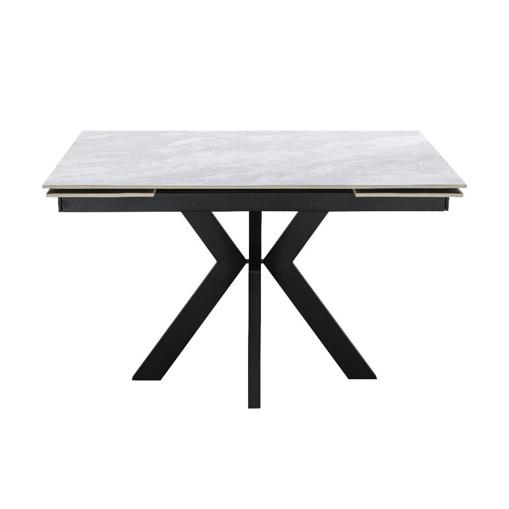 Oakwood Vilo Ceramic Pearla Grey 120/150/180cm Extending Dining Table Set