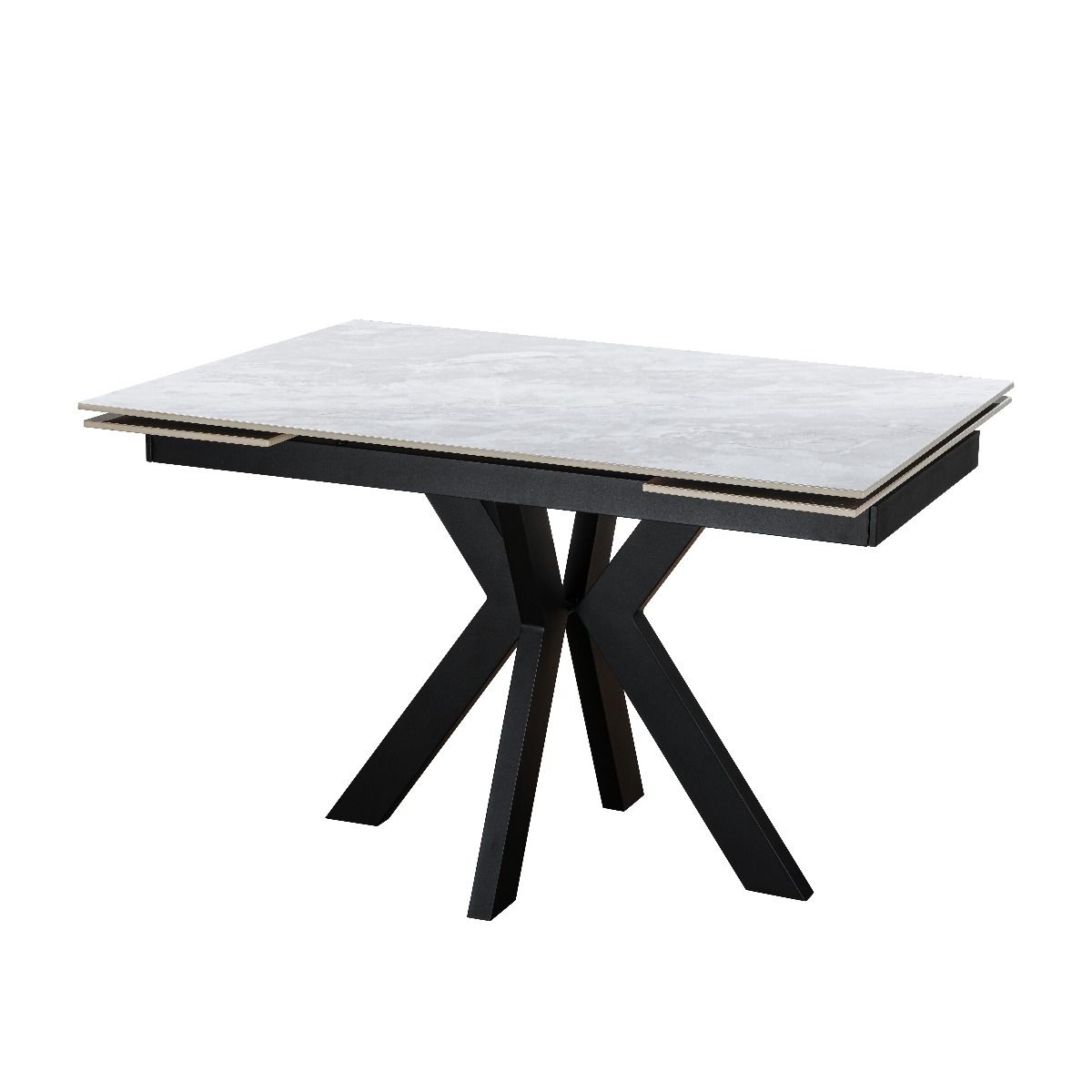 Oakwood Vilo Ceramic Pearla Grey 120/150/180cm Extending Dining Table Set