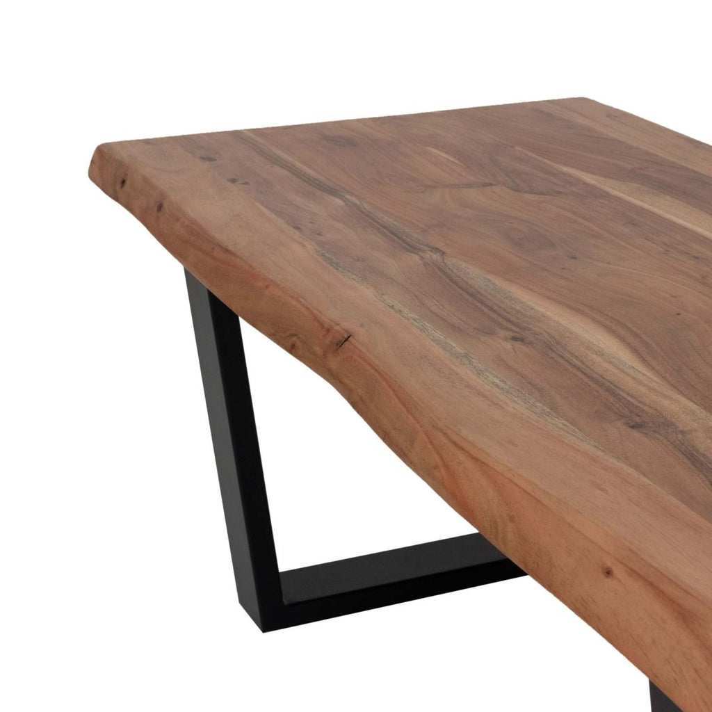 Oakwood Live Edge 180CM Solid Wood Dining Table - Natural