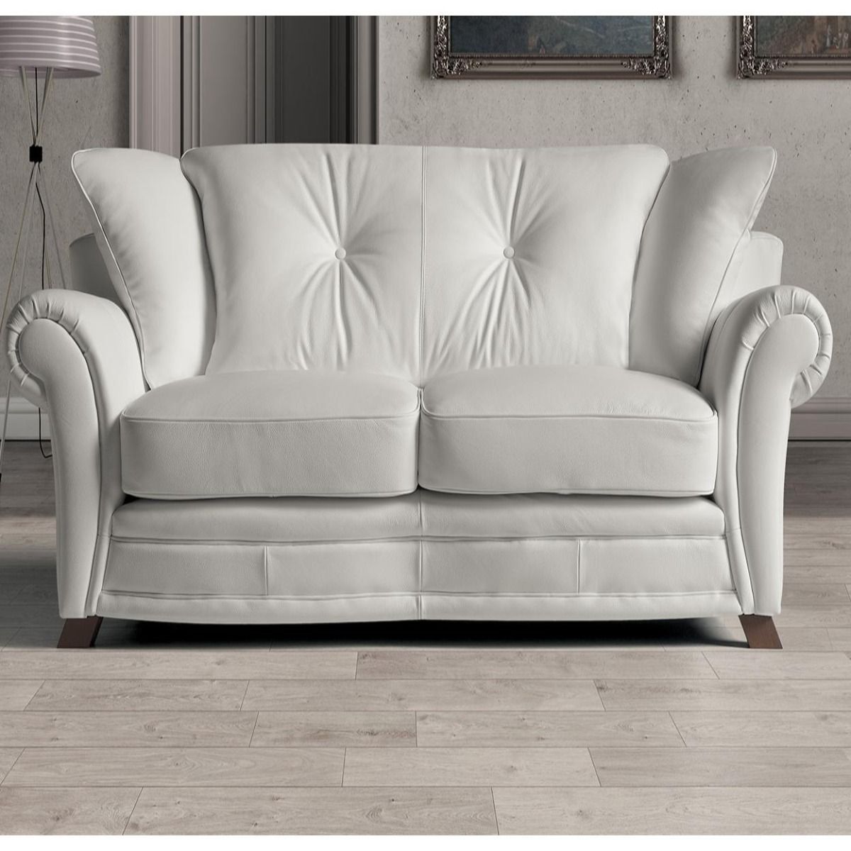 Oakwood Newtrend Concepts Classic Italian Supreme Leather Flame 3 Seater Sofa