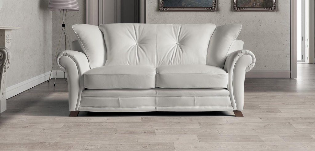 Oakwood Newtrend Concepts Classic Italian Supreme Leather Flame 3 Seater Sofa