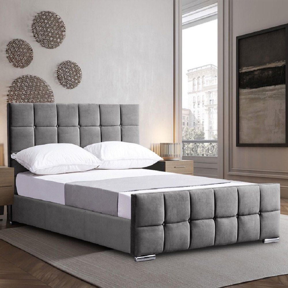 Oakwood Oasis Upholstered Bed Frame With Mattress