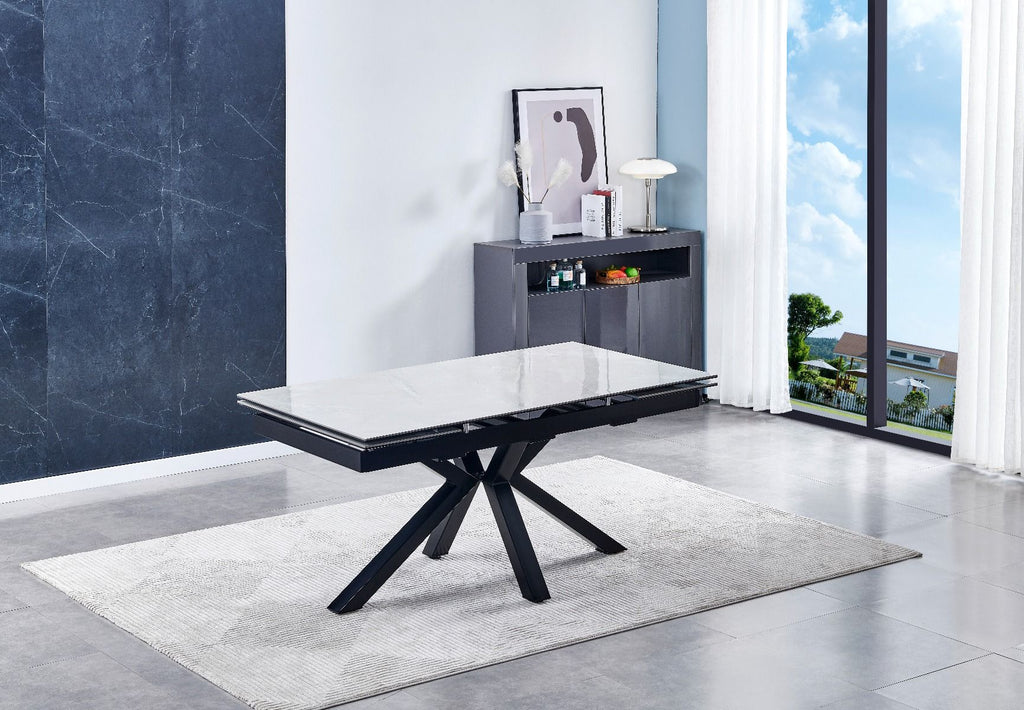 Oakwood Phoenix Ceramic Ext Dining Table With Cambridge Dining Chairs