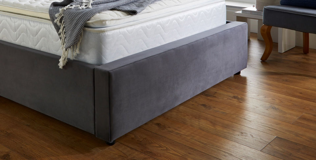 Oakwood Olivia Wingback Fabric Upholstered Bed Frame