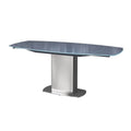 Oakwood Oscar Grey Tempered Glass Dining Table