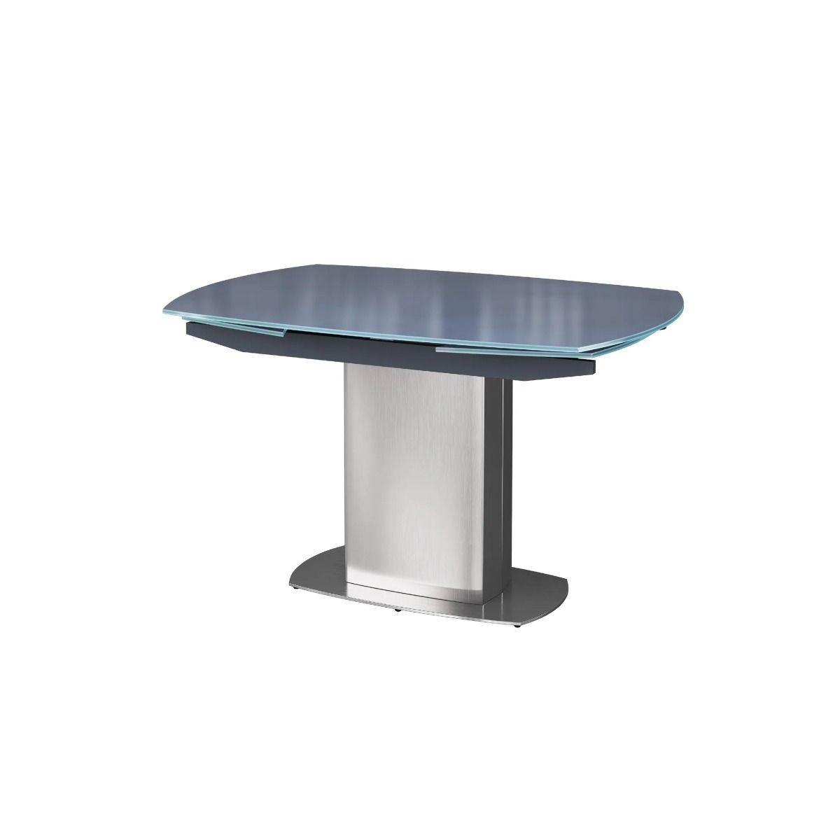 Oakwood Oscar Grey Tempered Glass Dining Table