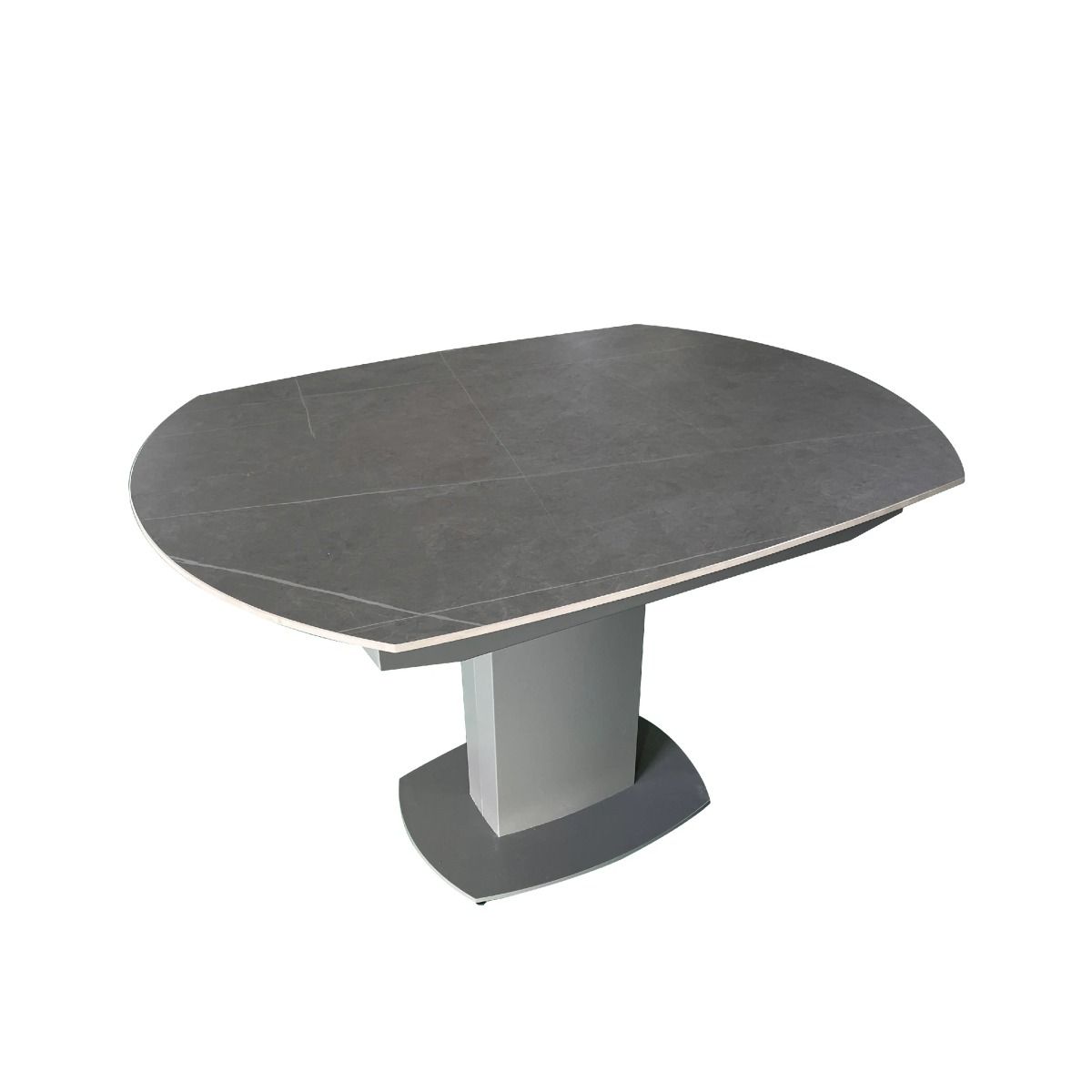 Oakwood Oscar Matte Ceramic Swivel Dining Table Set