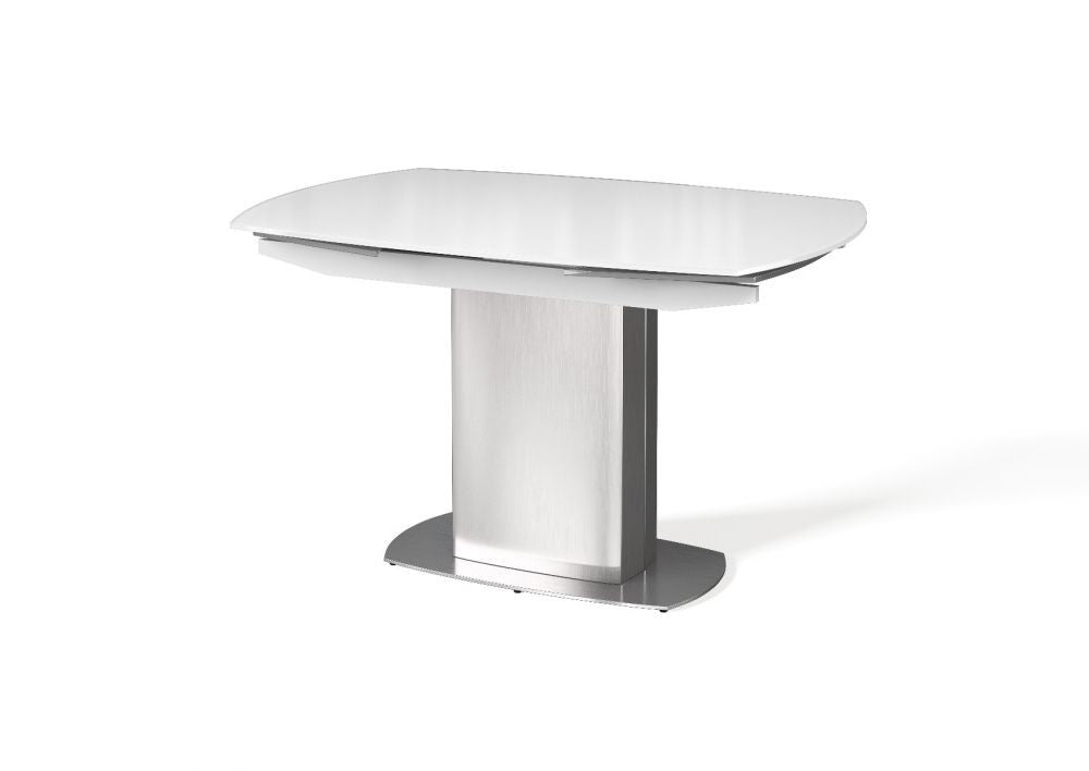 Oakwood Oscar Grey Tempered Glass Swivel Dining Table Set